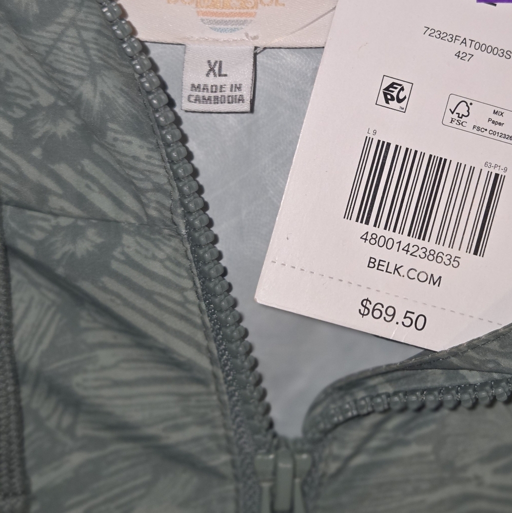 Body & Sol Waterproof  Bomber Rain Jacket with Elastic Cuffs and Hem Women's XL - Picture 9 of 9
